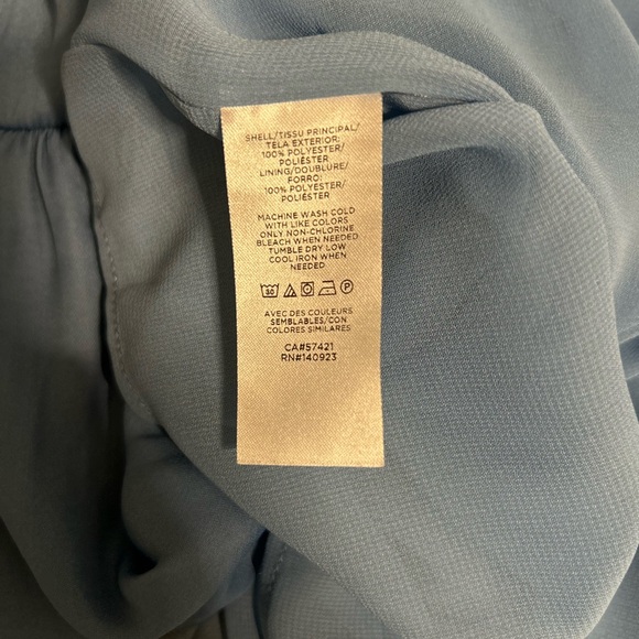 LOFT Blue Tiered Ruffled Midi Sundress - Picture 4 of 5